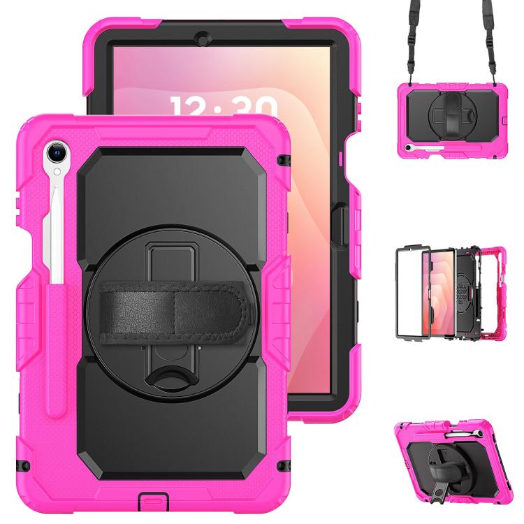 Custodia ibrida in silicone per PC e tablet con tracolla, For Samsung Galaxy Tab S10 Lite / S10 FE, For Samsung Galaxy Tab S11