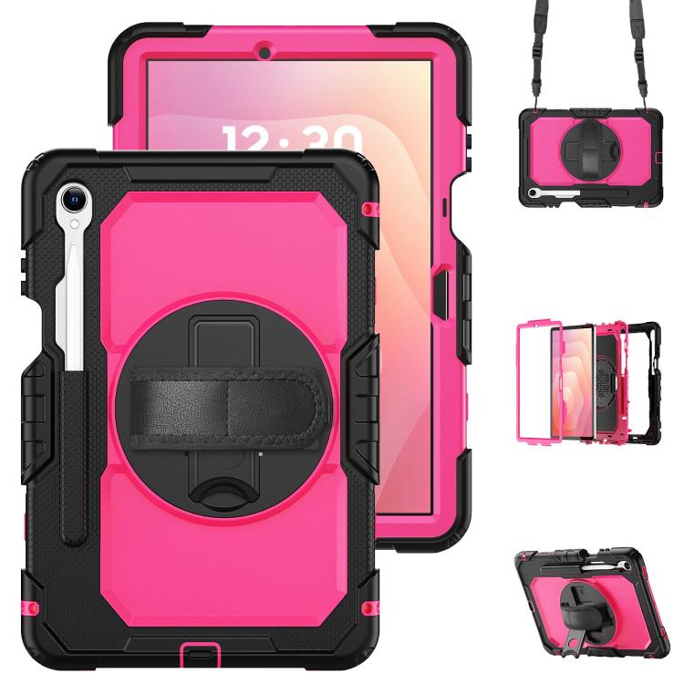 Custodia ibrida in silicone per PC e tablet con tracolla, For Samsung Galaxy Tab S10 Lite / S10 FE, For Samsung Galaxy Tab S11