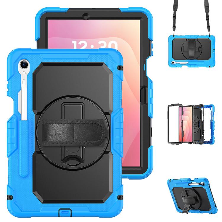Custodia ibrida in silicone per PC e tablet con tracolla, For Samsung Galaxy Tab S10 Lite / S10 FE, For Samsung Galaxy Tab S11