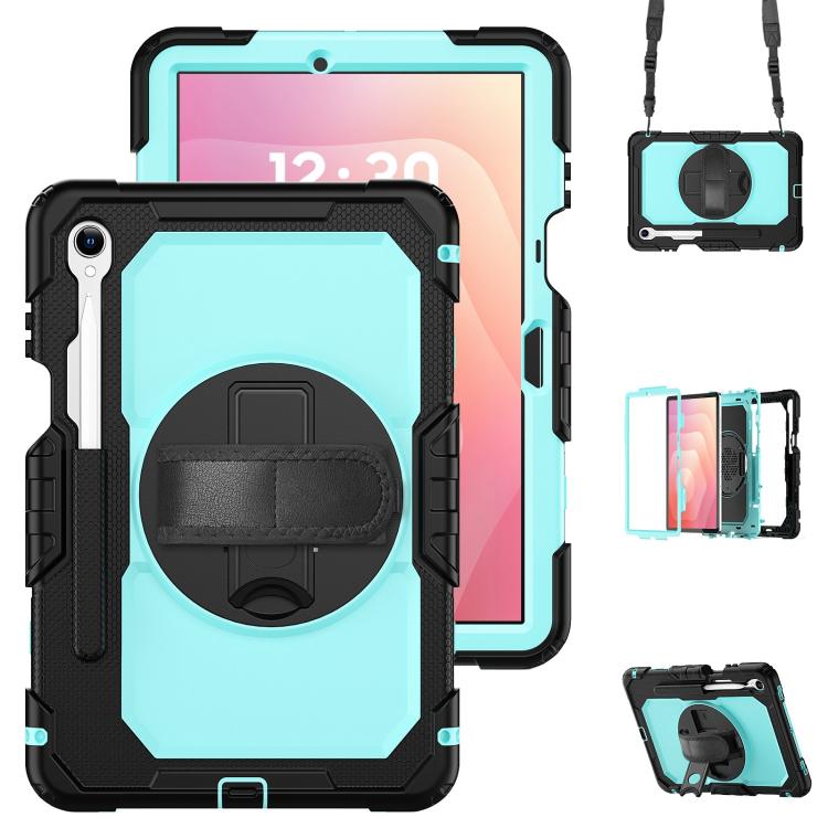 Custodia ibrida in silicone per PC e tablet con tracolla, For Samsung Galaxy Tab S10 Lite / S10 FE, For Samsung Galaxy Tab S11