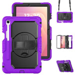 Custodia ibrida in silicone per PC e tablet con tracolla, For Samsung Galaxy Tab S10 Lite / S10 FE, For Samsung Galaxy Tab S11