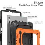 Custodia ibrida in silicone per PC e tablet con tracolla, For Samsung Galaxy Tab S10 Lite / S10 FE, For Samsung Galaxy Tab S11