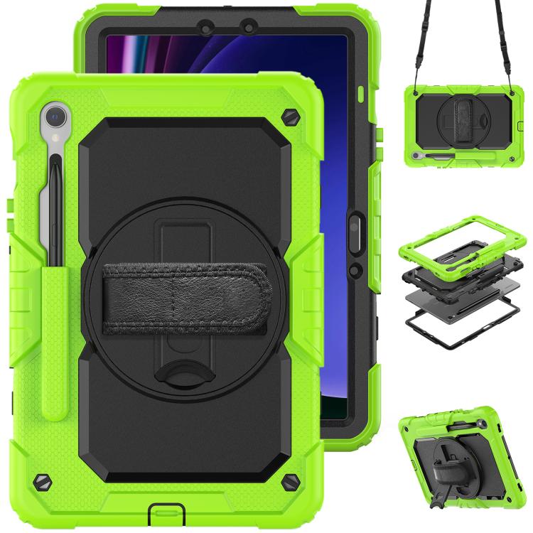 Custodia ibrida in silicone per PC e tablet con tracolla, For Samsung Galaxy Tab S10 Lite / S10 FE, For Samsung Galaxy Tab S11