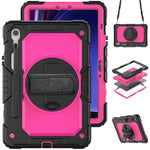 Custodia ibrida in silicone per PC e tablet con tracolla, For Samsung Galaxy Tab S10 Lite / S10 FE, For Samsung Galaxy Tab S11