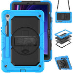Custodia ibrida in silicone per PC e tablet con tracolla, For Samsung Galaxy Tab S10 Lite / S10 FE, For Samsung Galaxy Tab S11