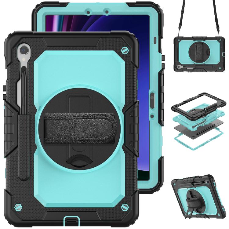 Custodia ibrida in silicone per PC e tablet con tracolla, For Samsung Galaxy Tab S10 Lite / S10 FE, For Samsung Galaxy Tab S11