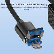 USB / 8 Pin to Type-C RJ45 USB-A HUB Expand Converter, USB / 8 Pin
