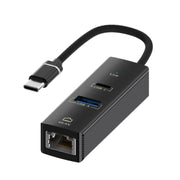 Type-C to Type-C RJ45 USB-A HUB Expand Converter, Type-C