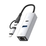 Hub USB-C RJ45 8 Pin adattatore multiporta