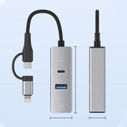 HUB USB-C RJ45 8 Pin - Adattatore Multiporta