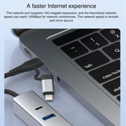 HUB USB-C RJ45 8 Pin - Adattatore Multiporta