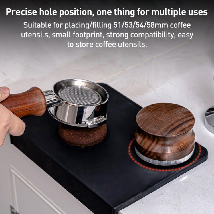 Tampere per caffè espresso in silicone, strumento per pressare il caffè, Roud Pad, Corner Pad