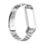 Cinturino per orologio xDfind in acciaio con montatura in metallo e tre perline integrate., For Samsung Galaxy Fit 2