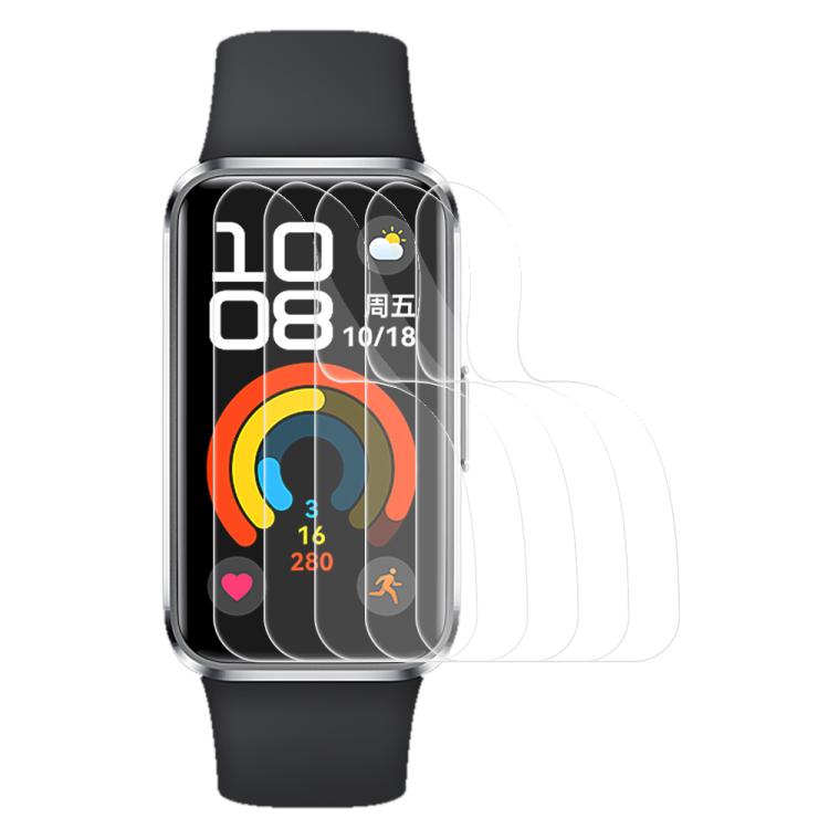 5 pezzi xDfind Pellicola protettiva in idrogel morbido a copertura totale per la parte anteriore, For Huawei Band 10 NFC, For Huawei Band 10, For Huawei Watch Fit 3, For Huawei Band 9 NFC, For Huawei Band 9, For Huawei Band 8, For Huawei Band 8 NFC