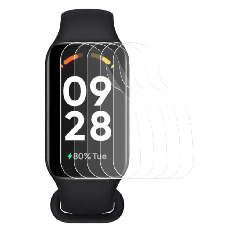 5 pezzi xDfind Pellicola protettiva in idrogel morbido a copertura totale per la parte anteriore, For Xiaomi Smart Band 10, For Xiaomi Redmi Watch 5, For Xiaomi Smart Band 9 Pro, For Xiaomi Redmi Watch 5 Lite, For Xiaomi Redmi Watch 5 Active           ...