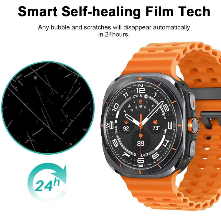 5 pezzi xDfind Pellicola protettiva in idrogel morbido a copertura totale per la parte anteriore, For Samsung Galaxy Watch Ultra / Ultra 2025, For Samsung Galaxy Watch8 Classic 46mm, For Samsung Galaxy Watch8 44mm, For Samsung Galaxy Watch8 40mm       ...