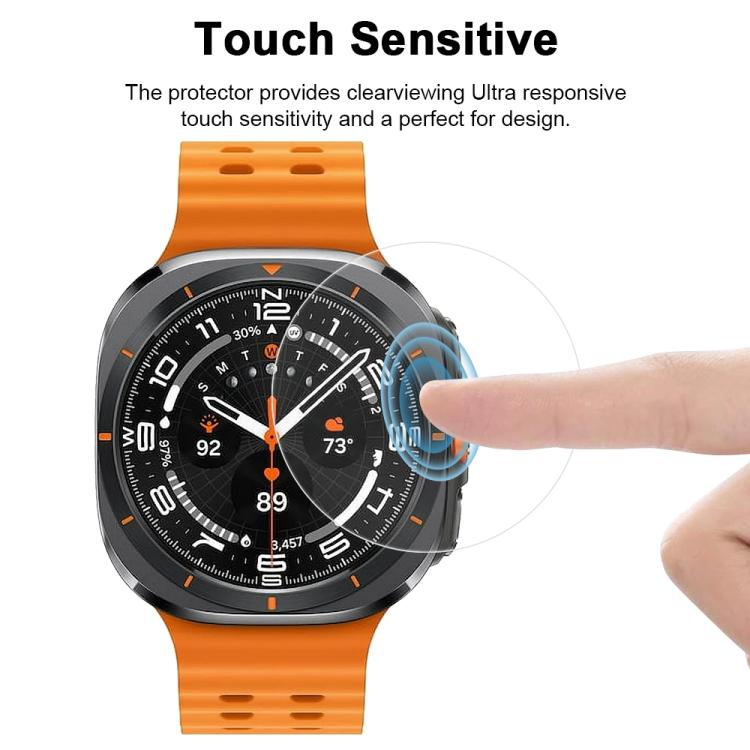 5 pezzi xDfind Pellicola protettiva in idrogel morbido a copertura totale per la parte anteriore, For Samsung Galaxy Watch Ultra / Ultra 2025, For Samsung Galaxy Watch8 Classic 46mm, For Samsung Galaxy Watch8 44mm, For Samsung Galaxy Watch8 40mm       ...