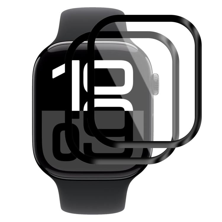 2 pellicole protettive morbide in materiale composito 3D curvo xDfind per lo schermo, For Apple Watch Series 6&SE&5&4 44mm, For Apple Watch Series 6&SE&5&4 40mm, For Apple Watch Series 11 / 10 46mm, For Apple Watch Ultra 3 / 2 / 1 49mm                 ...