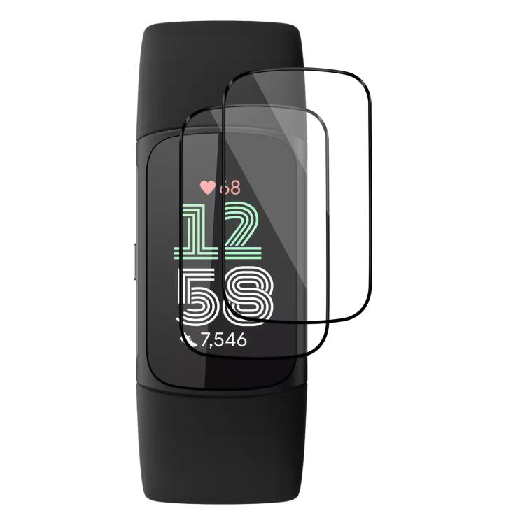 2 pellicole protettive morbide in materiale composito 3D curvo xDfind per lo schermo, For Fitbit Charge 6, For Fitbit Versa 4, For Fitbit Charge 5, For Fitbit Luxe, For Fitbit Versa 3, For Fitbit Versa 2, For Fitbit Versa