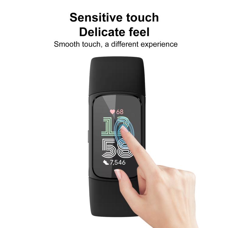 2 pellicole protettive morbide in materiale composito 3D curvo xDfind per lo schermo, For Fitbit Charge 6, For Fitbit Versa 4, For Fitbit Charge 5, For Fitbit Luxe, For Fitbit Versa 3, For Fitbit Versa 2, For Fitbit Versa
