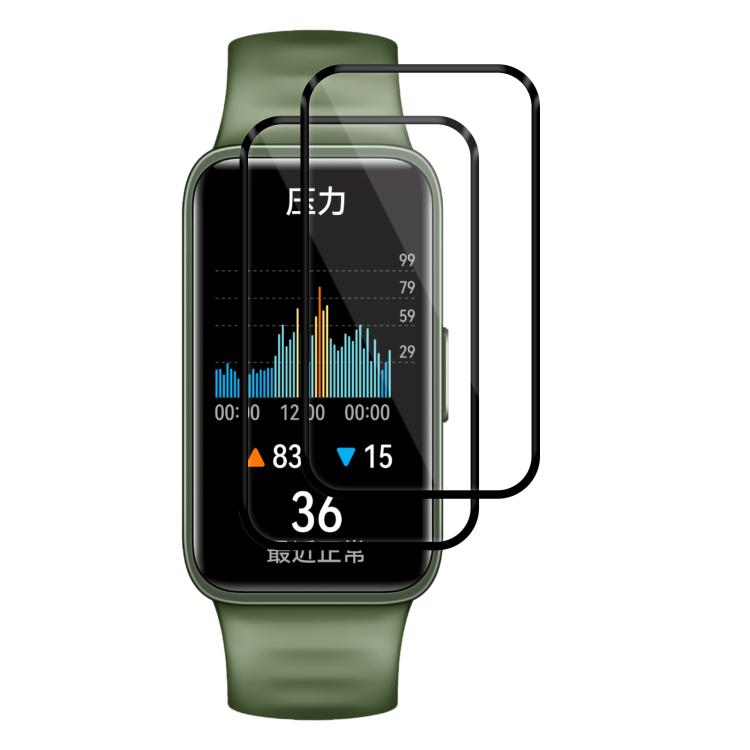 2 pellicole protettive morbide in materiale composito 3D curvo xDfind per lo schermo, For Huawei Band 10 NFC, For Huawei Band 10, For Huawei Watch Fit 3, For Huawei Band 9 NFC, For Huawei Band 9, For Huawei Band 8 NFC, For Huawei Band 8