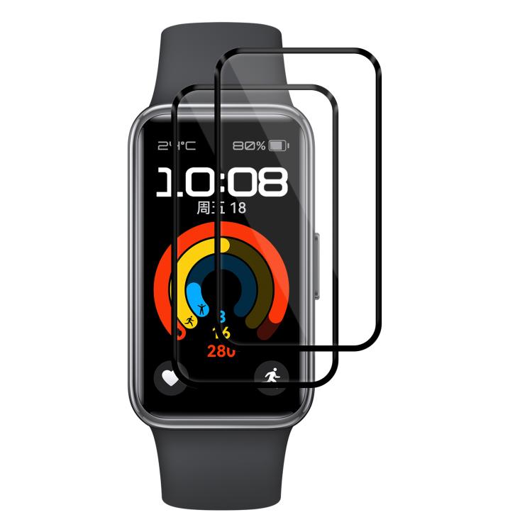 2 pellicole protettive morbide in materiale composito 3D curvo xDfind per lo schermo, For Huawei Band 10 NFC, For Huawei Band 10, For Huawei Watch Fit 3, For Huawei Band 9 NFC, For Huawei Band 9, For Huawei Band 8 NFC, For Huawei Band 8