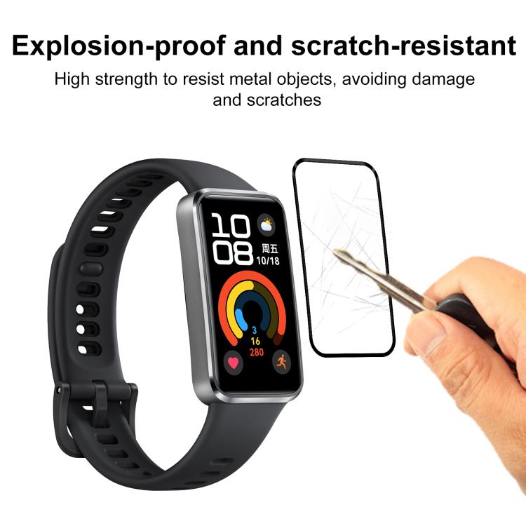 2 pellicole protettive morbide in materiale composito 3D curvo xDfind per lo schermo, For Huawei Band 10 NFC, For Huawei Band 10, For Huawei Watch Fit 3, For Huawei Band 9 NFC, For Huawei Band 9, For Huawei Band 8 NFC, For Huawei Band 8