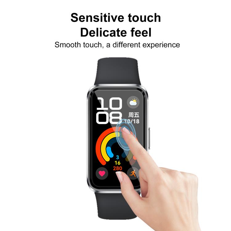 2 pellicole protettive morbide in materiale composito 3D curvo xDfind per lo schermo, For Huawei Band 10 NFC, For Huawei Band 10, For Huawei Watch Fit 3, For Huawei Band 9 NFC, For Huawei Band 9, For Huawei Band 8 NFC, For Huawei Band 8