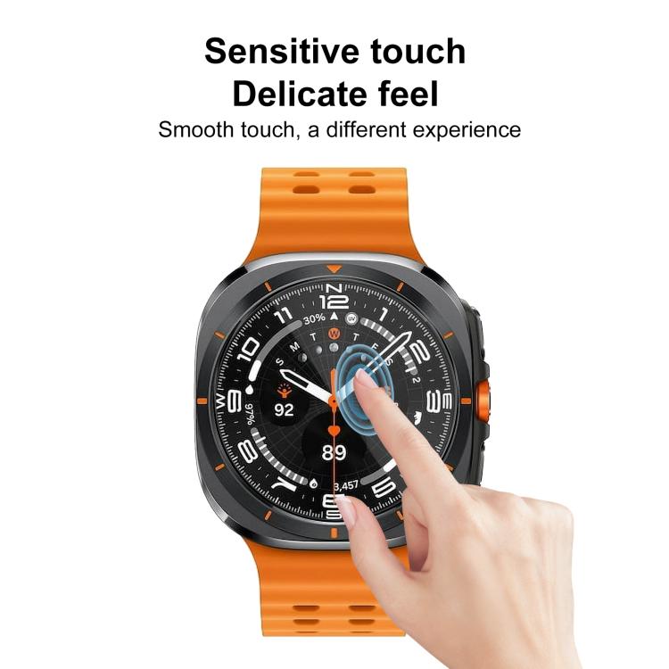 2 pellicole protettive morbide in materiale composito 3D curvo xDfind per lo schermo, For Samsung Galaxy Watch Ultra / Ultra 2025, For Samsung Galaxy Watch8 Classic 46mm, For Samsung Galaxy Watch8 44mm, For Samsung Galaxy Watch8 40mm                   ...