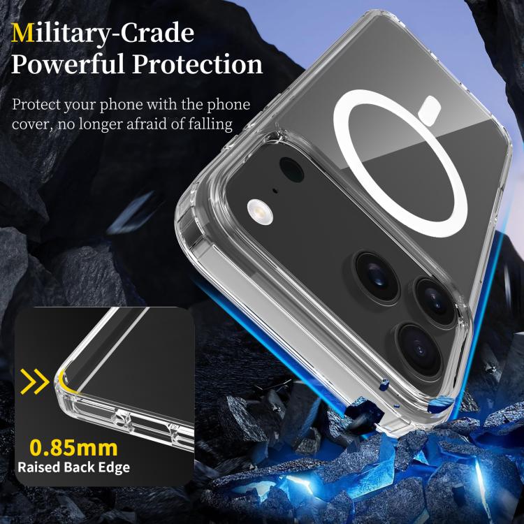 Custodia per telefono MagSafe ibrida in PC antigraffio e TPU, For iPhone 17 Pro Max, For iPhone 17 Pro, For iPhone 17, For iPhone Air