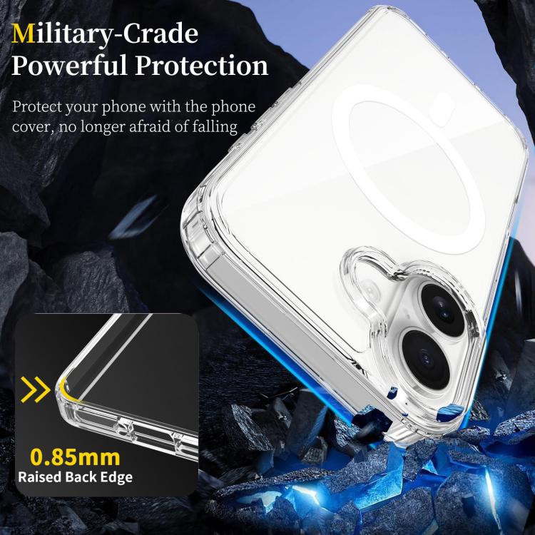 Custodia per telefono MagSafe ibrida in PC antigraffio e TPU, For iPhone 17 Pro Max, For iPhone 17 Pro, For iPhone 17, For iPhone Air
