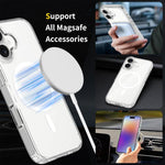 Custodia per telefono MagSafe ibrida in PC antigraffio e TPU, For iPhone 17 Pro Max, For iPhone 17 Pro, For iPhone 17, For iPhone Air