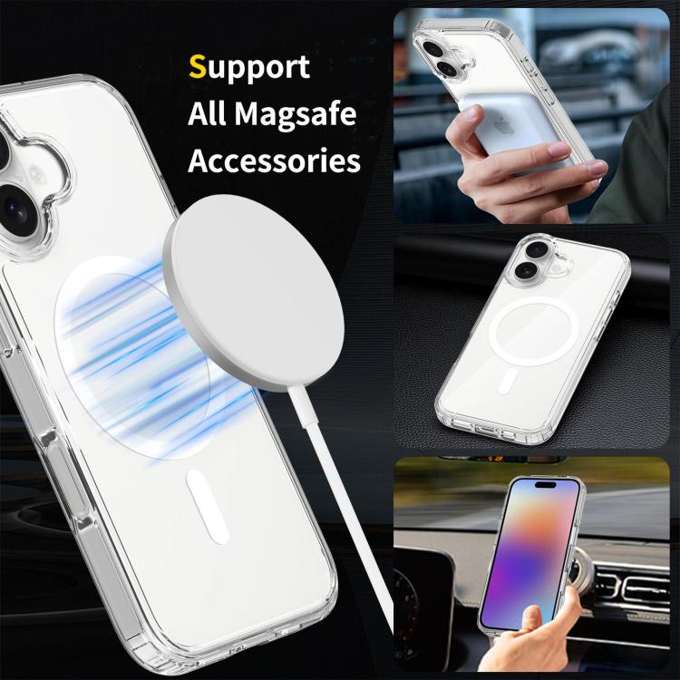 Custodia per telefono MagSafe ibrida in PC antigraffio e TPU, For iPhone 17 Pro Max, For iPhone 17 Pro, For iPhone 17, For iPhone Air