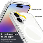 Custodia per telefono MagSafe ibrida in PC antigraffio e TPU, For iPhone 17 Pro Max, For iPhone 17 Pro, For iPhone 17, For iPhone Air