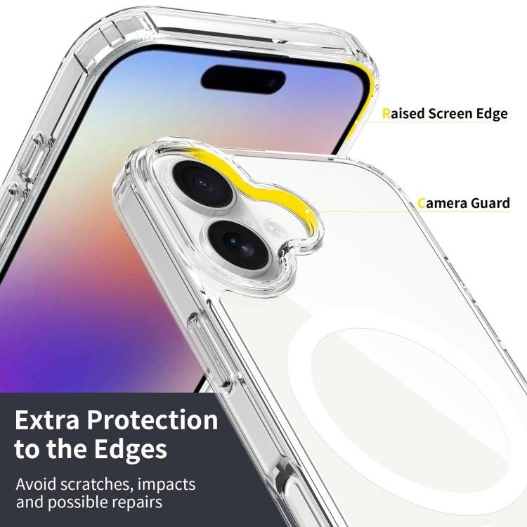Custodia per telefono MagSafe ibrida in PC antigraffio e TPU, For iPhone 17 Pro Max, For iPhone 17 Pro, For iPhone 17, For iPhone Air