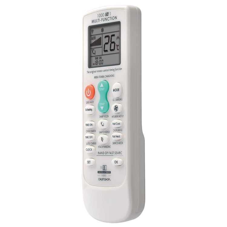 CHUNGHOP K-830ES Universal Air Conditioner Remote Control with Brand Button Pairing Function, K-830ES