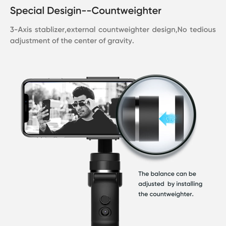 Funsnap Capture1 stabilizzatore palmare triassiale per smartphone