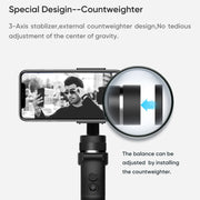 Funsnap Capture1 Stabilizzatore palmare triassiale per smartphone