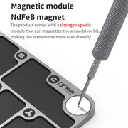 18 Kinds 7-Zone Alloy Magnetic Combination Screw Storage Pad, 18 Kinds 7-Zone Screw Pad