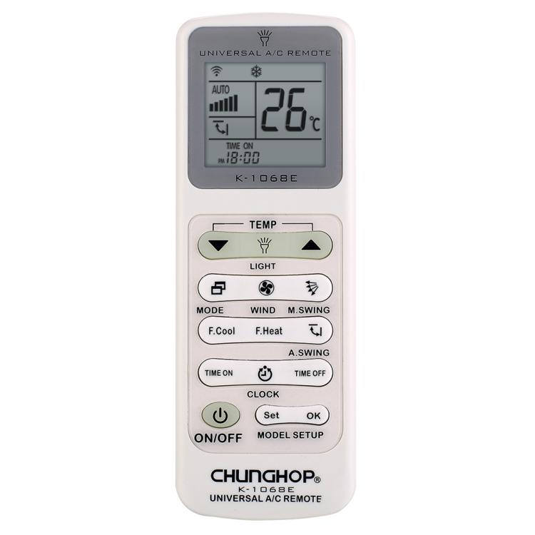 Telecomando universale condizionatore CHUNGHOP K-1068E con torcia