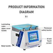 YYD YD-639 Laminazione antischiuma a polimerizzazione UV, tutto in uno, EU Plug, US Plug, UK Plug