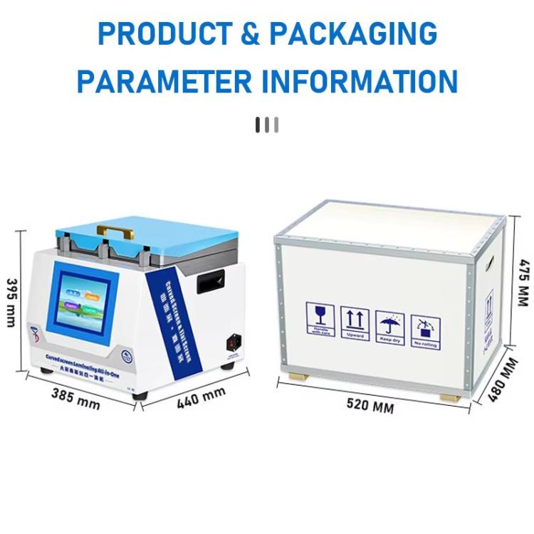 YYD YD-639 Laminazione antischiuma a polimerizzazione UV, tutto in uno, EU Plug, US Plug, UK Plug