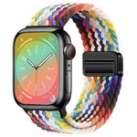 Cinturino per orologio intrecciato con fibbia magnetica xDfind, For Apple Watch 46mm / 49mm / 45mm / 44mm, For Apple Watch 42mm / 41mm / 40mm / 38mm