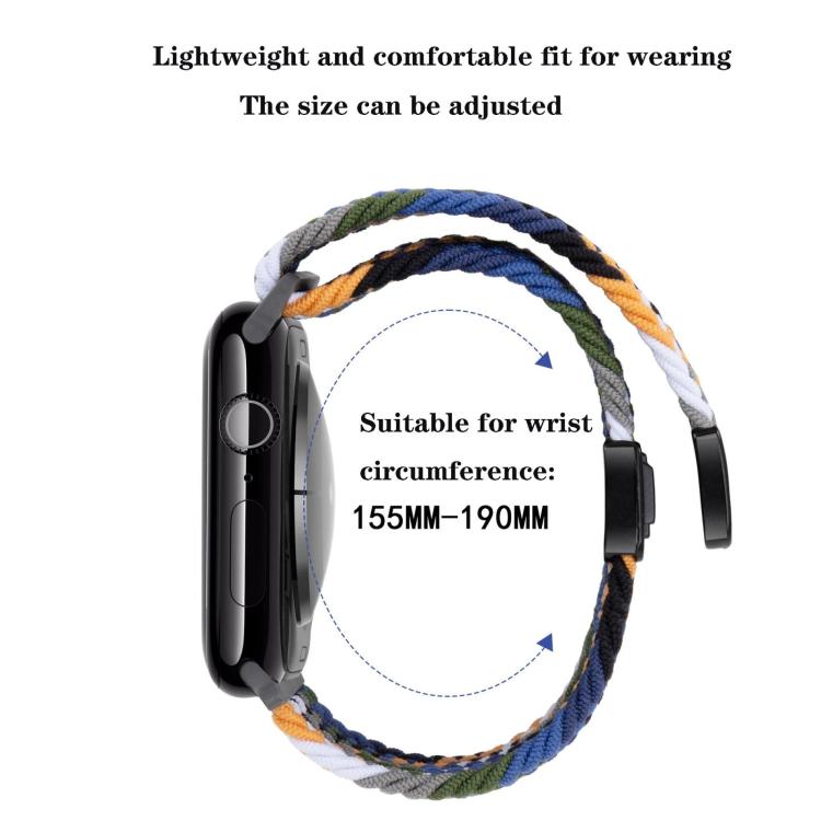 Cinturino per orologio intrecciato con fibbia magnetica xDfind, For Apple Watch 46mm / 49mm / 45mm / 44mm, For Apple Watch 42mm / 41mm / 40mm / 38mm