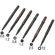 Set di cacciaviti in lega di alluminio, 6 in 1, 12 in 1