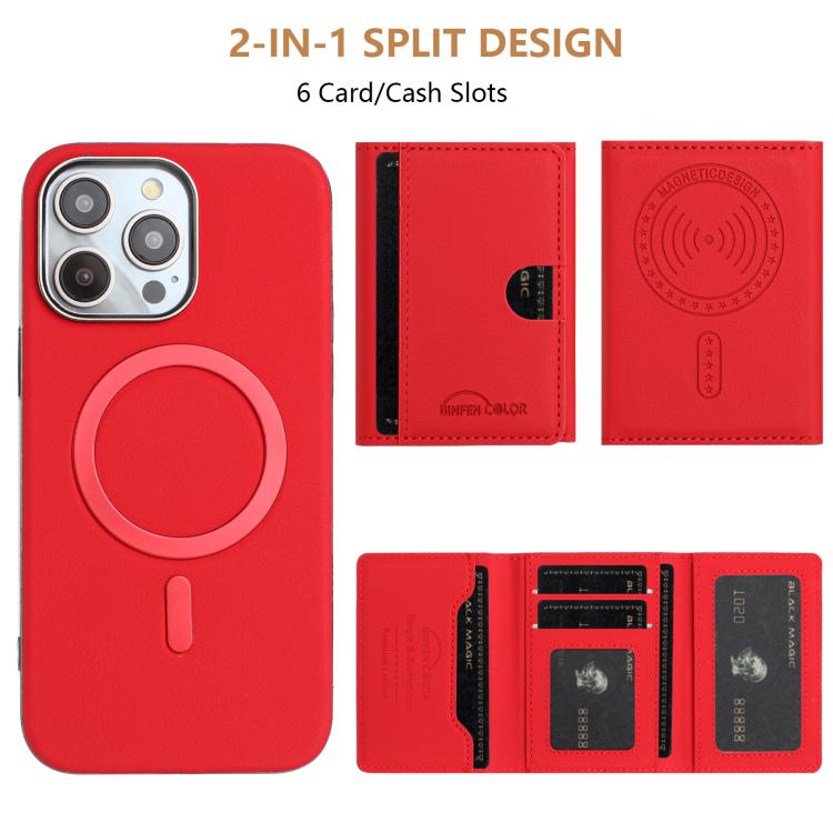 Portafoglio magnetico orizzontale con protezione RFID per iPhone