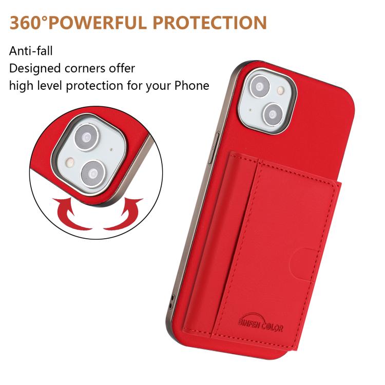 Portafoglio magnetico con protezione RFID per iPhone 14 Plus