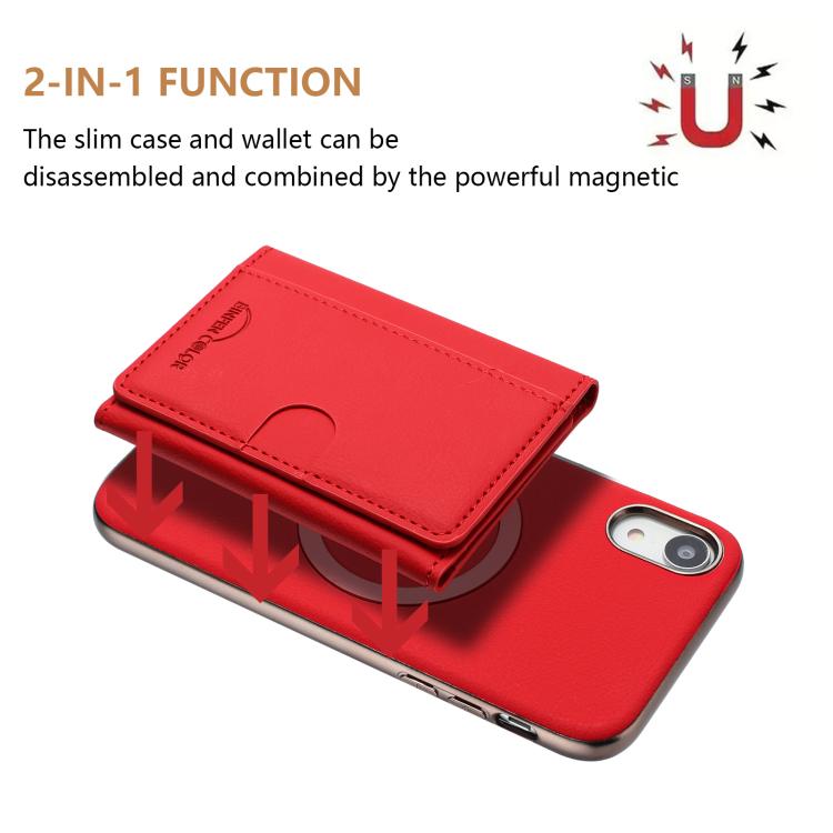 Portafoglio magnetico orizzontale con protezione RFID per iPhone