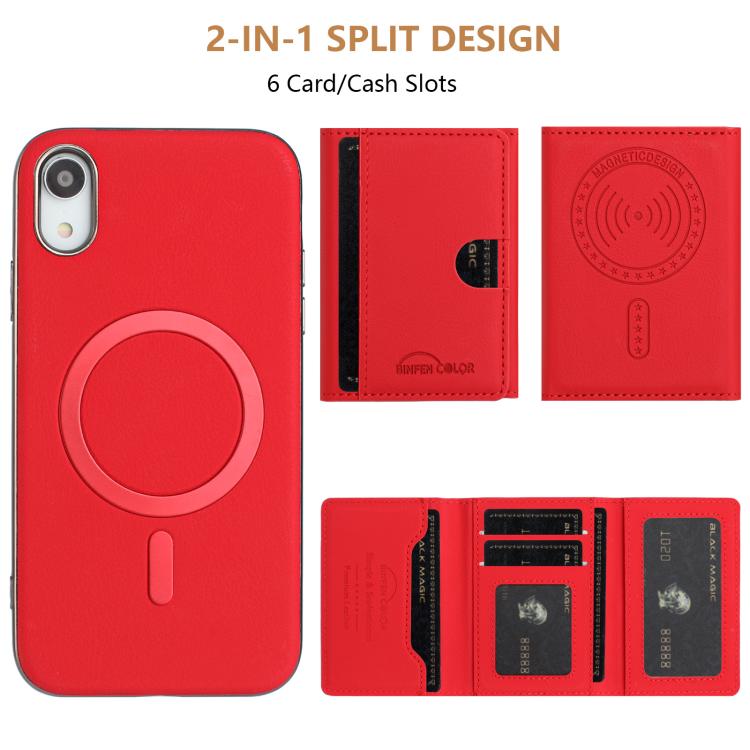 Portafoglio magnetico orizzontale con protezione RFID per iPhone
