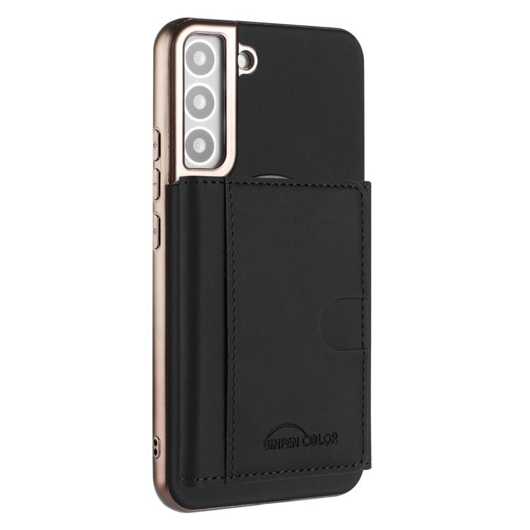 Portafoglio magnetico orizzontale a tinta unita con protezione RFID MagSafe per telefono., For Samsung Galaxy S22 5G, For Samsung Galaxy S21 5G, For Samsung Galaxy S21+ 5G, For Samsung Galaxy S21 Ultra 5G